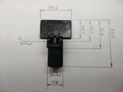 Audio-technica Dual CS429 Replacement Hinge For Turntable Dust Covers -Gallo Acoustics shop 120hinge20dimensions 1