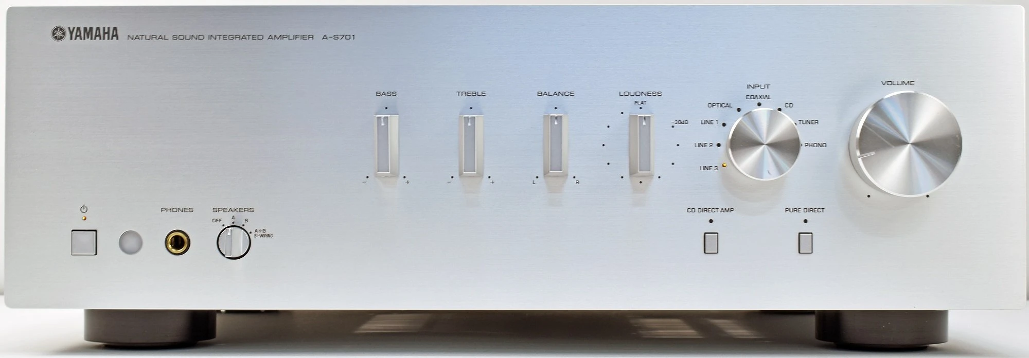 Yamaha A-S701 180 Watt Stereo Integrated Amp (Silver) 3 Yamaha A-S701 180 Watt Stereo Integrated Amp (Silver)
