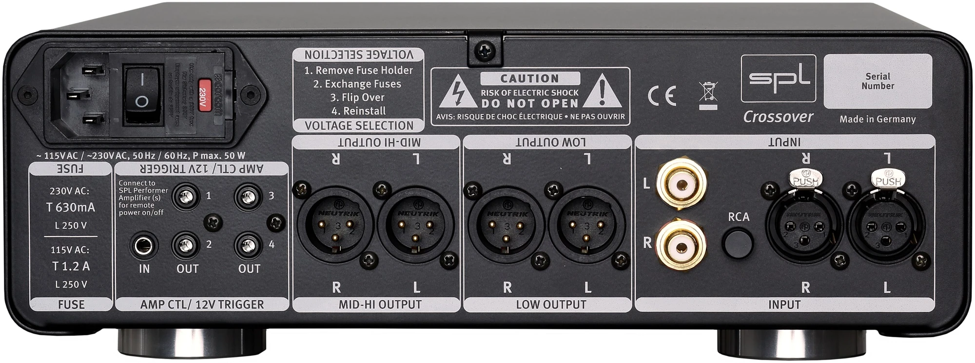 SPL Crossover Active Analog 2-way Crossover (Black) 4 SPL Crossover Active Analog 2-way Crossover (Black) - Image 2