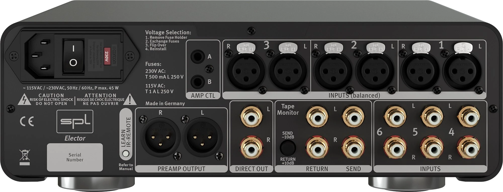 SPL Elector Analog Preamplifier (Silver) 4 SPL Elector Analog Preamplifier (Silver) - Image 2