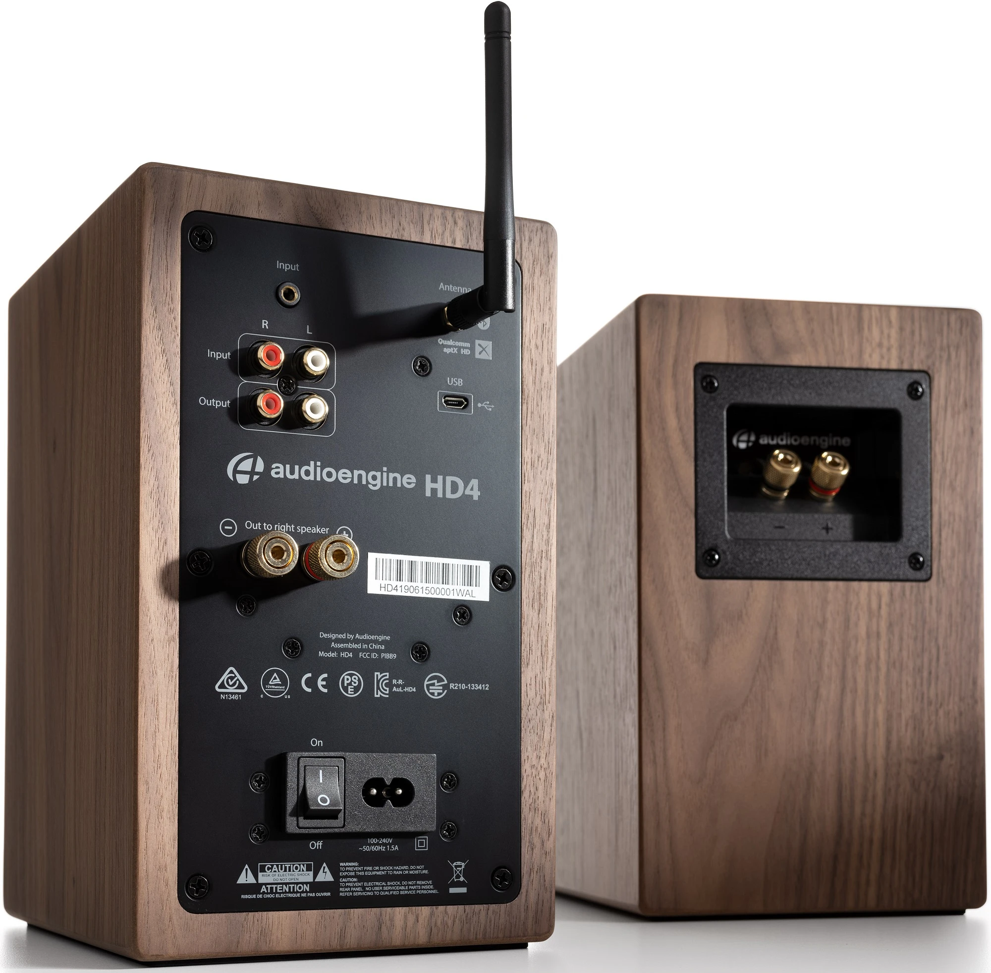 Audioengine HD4 Wireless Speaker System (Walnut) 6 Audioengine HD4 Wireless Speaker System (Walnut) - Image 4