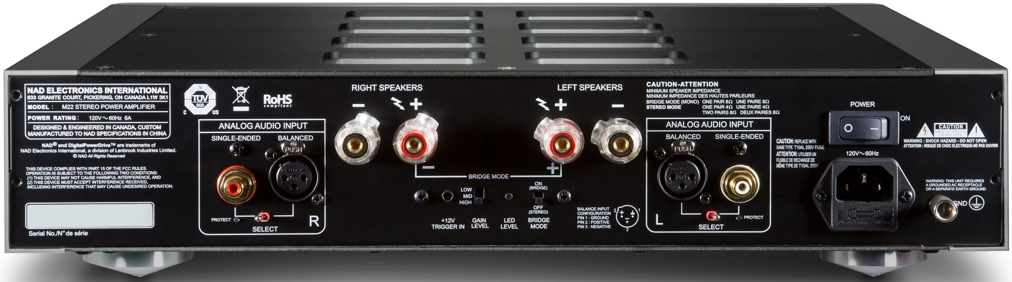 NAD M22 V2 Masters Stereo Power Amplifier 5 NAD M22 V2 Masters Stereo Power Amplifier - Image 3