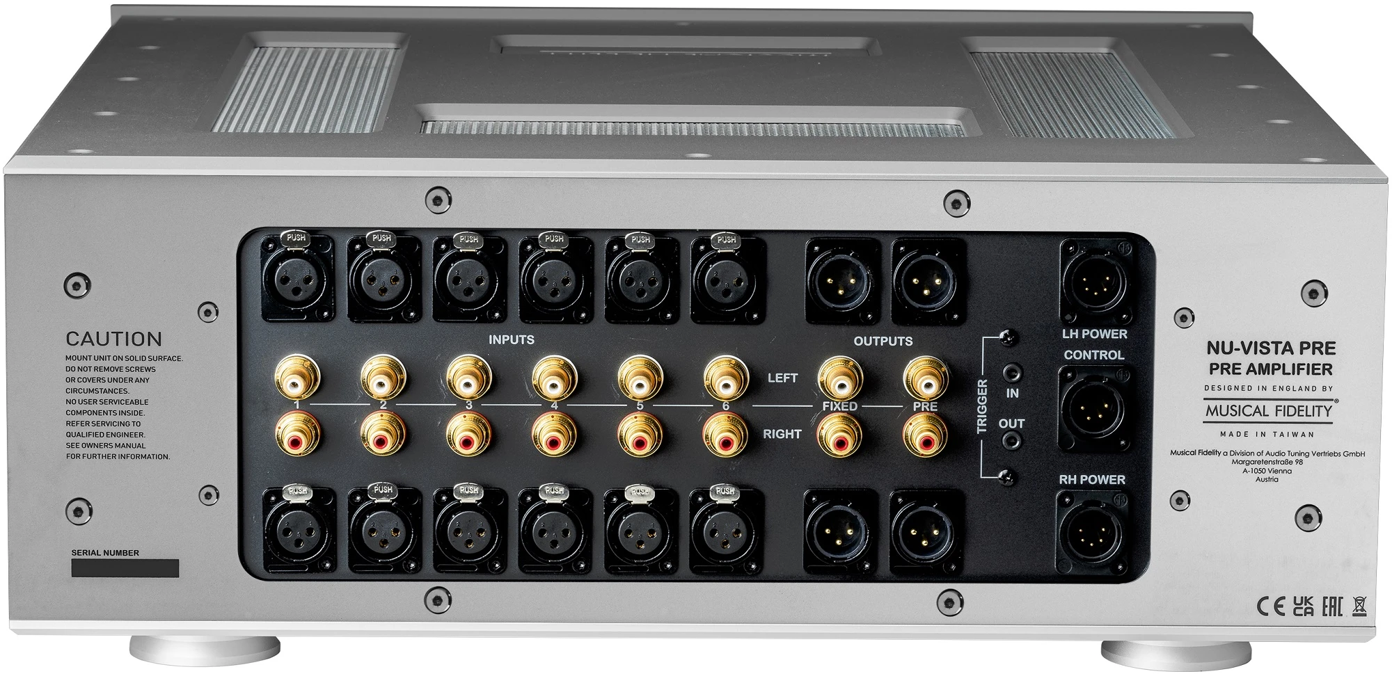 Musical Fidelity Nu-Vista PRE Balanced Class-A Preamp With Separate Power Supply (Black) 8 Musical Fidelity Nu-Vista PRE Balanced Class-A Preamp With Separate Power Supply (Black) - Image 6