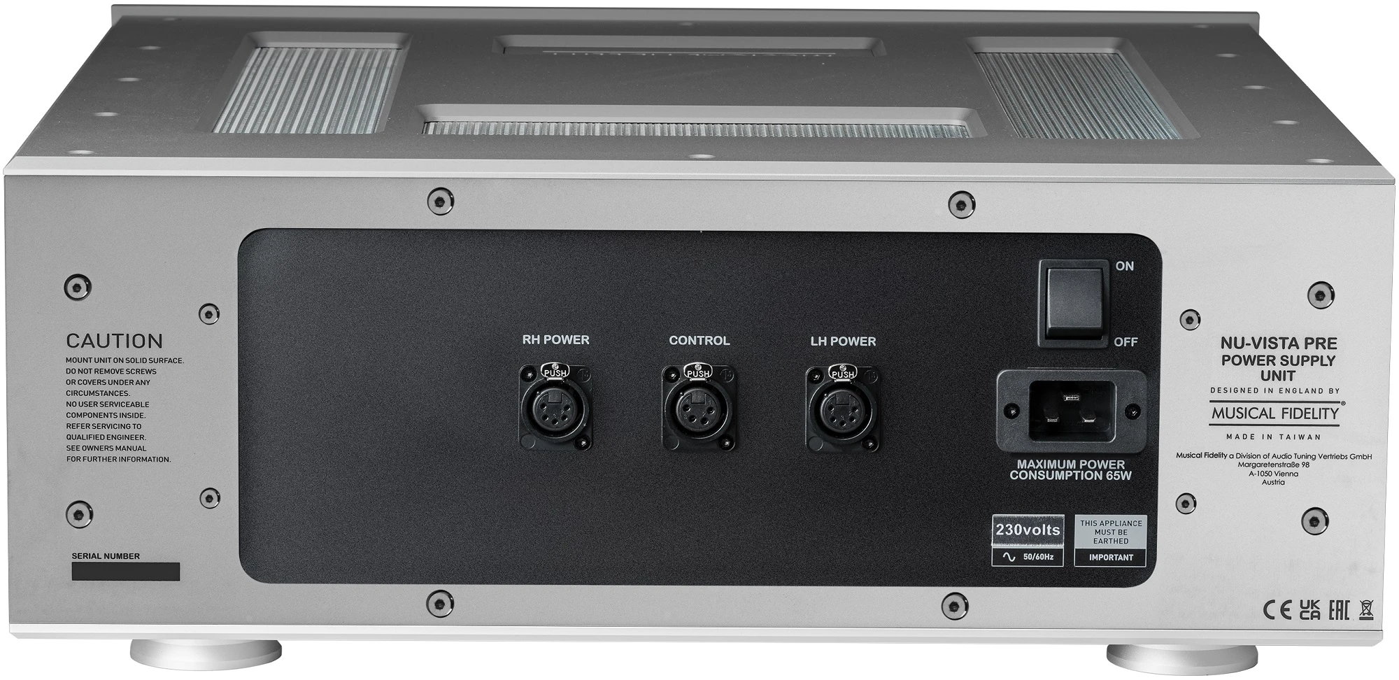 Musical Fidelity Nu-Vista PRE Balanced Class-A Preamp With Separate Power Supply (Black) 5 Musical Fidelity Nu-Vista PRE Balanced Class-A Preamp With Separate Power Supply (Black) - Image 3