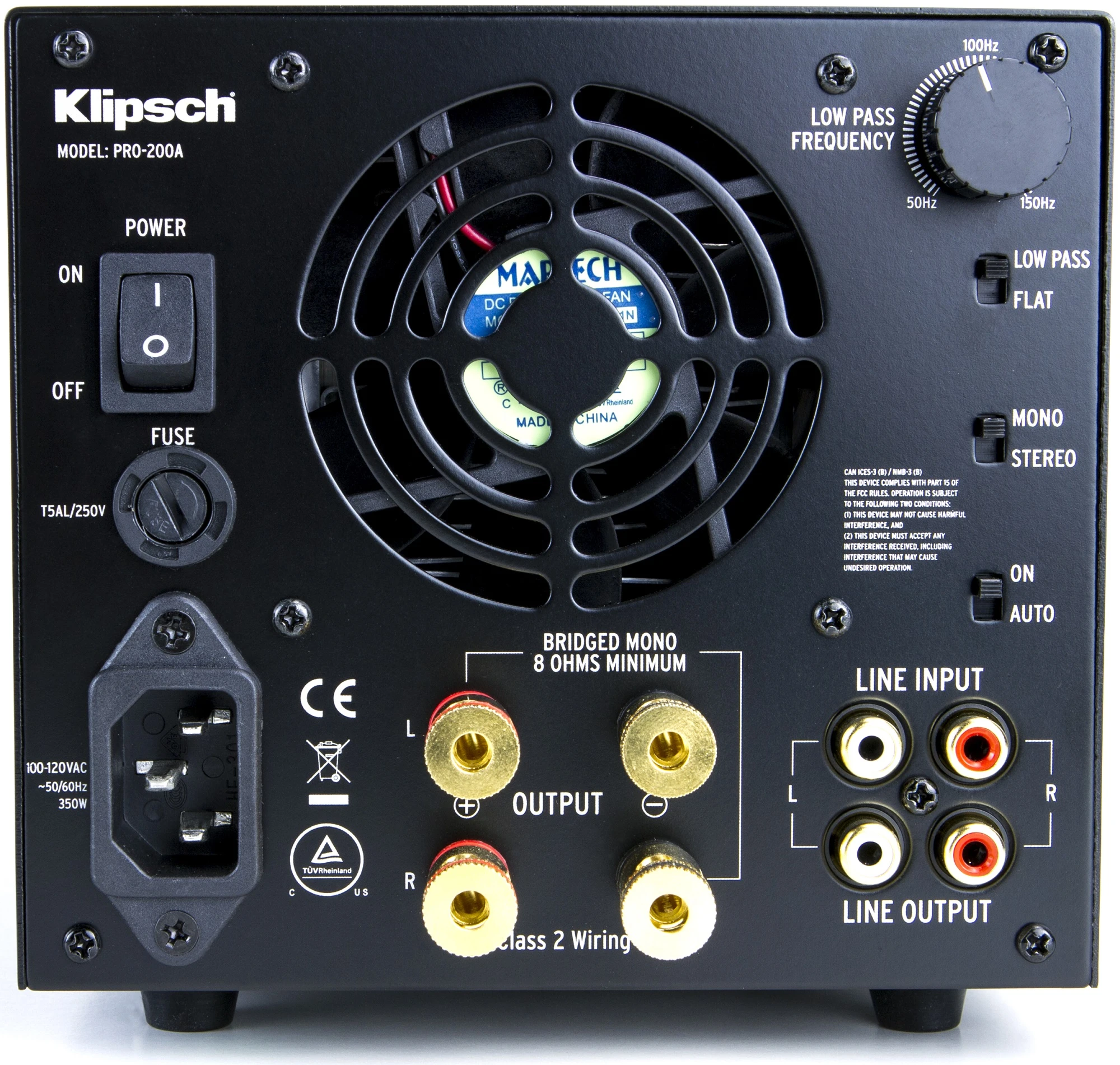 Klipsch PRO-200A 2-ch Multi-Purpose Amplifier 4 Klipsch PRO-200A 2-ch Multi-Purpose Amplifier - Image 2