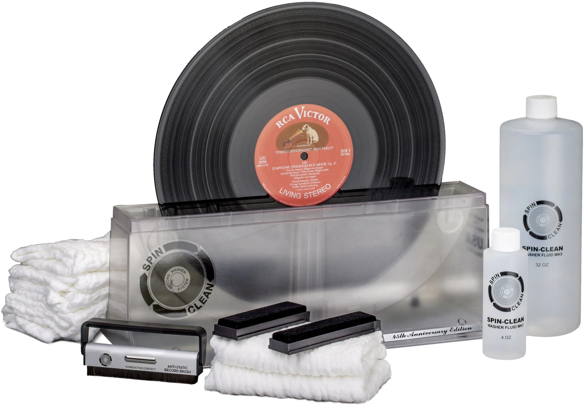 Spin-Clean Ltd-Edition 45th Anniversary Record Washer MKII "Clear" Deluxe Kit 3 Spin-Clean Ltd-Edition 45th Anniversary Record Washer MKII "Clear" Deluxe Kit