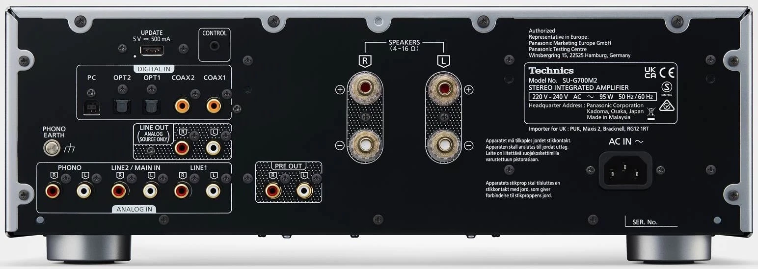 Technics SU-G700M2-K Stereo Integrated Amplifier (Black) 4 Technics SU-G700M2-K Stereo Integrated Amplifier (Black) - Image 2